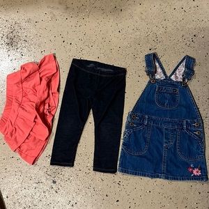 Skort, capri, and denim skirtall bundle